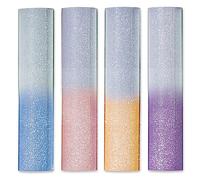 Vinile a trasferimento termico glitterato che cambia colore, vinile a trasferimento termico arcobaleno glitterato per magliette, vinile sensibile alla luce solare che cambia colore ai raggi UV, per