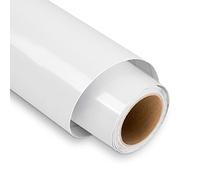 Vinile Adesivo Bianco Lucido, Lya Vinyl 30,5 x 152,4 cm Vinile Adesivo per Cricut, Silhouette Cameo, Vinile Adesivo Bianco per Regali Fai Da Te, Tazza, Finestra, Ceramica, Plastica