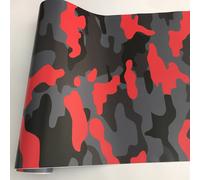 Vinile Auto Wrap Decalcomania Opaco Rotolo Nero Rosso Grigio Bianco Camo Trama A