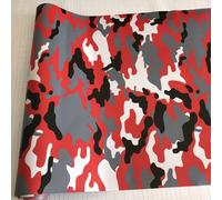 Vinile Auto Wrap Decalcomania Opaco Rotolo Nero Rosso Grigio Bianco Camo Trama A