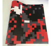 Vinile Auto Wrap Decalcomania Opaco Rotolo Nero Rosso Grigio Bianco Camo Trama A
