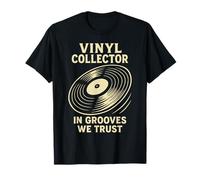 Vinile Collector in Grooves We Trust Record Music Maglietta