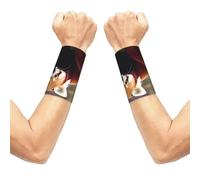 Vinile Dischi Stretch Polso Supporto Braccialetto, Traspirante Sport Polso Wrap, Braccialetti Elastici Per Basket Tennis Palestra