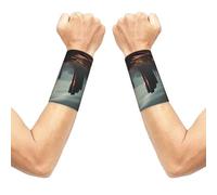 Vinile Dischi Stretch Polso Supporto Braccialetto, Traspirante Sport Polso Wrap, Braccialetti Elastici Per Basket Tennis Palestra