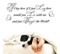 Vinile Muro Grande If i Lay Here Snow Patrol Chasing Auto Arte Citazione Adesivo