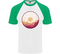 Vinile Paesaggio Record Montagne DJ Decks Uomo S/S Maglietta Baseball