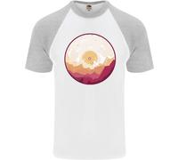 Vinile Paesaggio Record Montagne DJ Decks Uomo S/S Maglietta Baseball