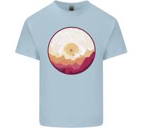 Vinile Paesaggio Registrazione Montagne Dj Decks T-Shirt Ragazzi Ragazze