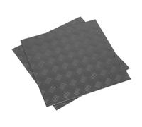 Vinile Pavimento Piastrella Con Buccia e Bastone Retro - Argento Treadplate