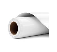 Vinile permanente Collage a Caldo - Foglio d'Oro per Cricut Maker 3, Joy, Termoadesivo per cucito, decorazione, rotolo 0,305 x 1,80 cm, taglia unica, adesivo per mobili e tessuti (bianco, 30,5 x 366