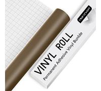 Vinile permanente per Cricut - fogli adesivi in vinile marrone opaco, vinile per Cricut, Silhouette e Cameo, vinile per tazze, tazze, finestre e casa, e altri progetti fai da te