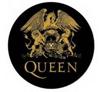 Pyramid International Queen - Tappetino antiscivolo per giradischi, per mixare, grattare DJ e ascoltare a casa (Logo Design), prodotto ufficiale, oro
