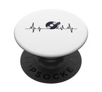 Vinile Record Heartbeat Retro Music Lover Vinyl Collector PopSockets PopGrip Adesivo