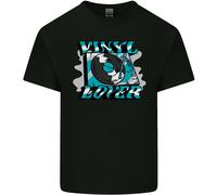 Vinile Records Amante Dj Decks Giradischi Uomo Cotone T-Shirt