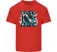 Vinile Records Amante Dj Decks Giradischi Uomo Cotone T-Shirt