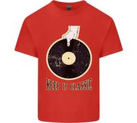 Vinile Records Keep It Classico Dj Decks Uomo Cotone T-Shirt