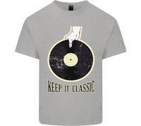 Vinile Records Keep It Classico Dj Decks Uomo Cotone T-Shirt