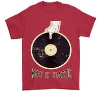 Vinile Records Keep It Classico Dj Decks Uomo T-Shirt 100% Cotone