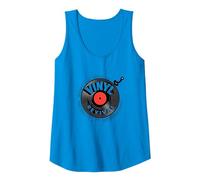 Vinile Revival Amante della Musica su Disco retrò Canotta, Donna, Zaffiro, L