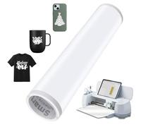 Vinile Smart Permanente Bianco per Cricut Explore 3/Maker 3, 33x200cm, Rotolo di Vinile Adesivo Permanente per Plotter, Autoadesivo, per DIY, T-Shirt, Tazze, Auto, Banner, Decorazione