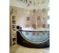 Vinile Tenda Della Doccia Grafics Trasparente- Nero/Clear-Black 180x200cm