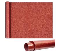 Vinile Termoadesivo per Tessuti, 30x100cm Rotolo di Vinile per Trasferimento Termico per T-Shirt, Abbigliamento, Cappelli, Decorativo Fai Da Te, Facile da Tagliare (Rosso)