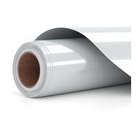 Vinile Termoadesivo per Tessuti, Vinile Argento 30,5 X 305CM htv vinyl Rotolo, termovinile per tessuti il Design del Vinile di Calore per T-Shirt, Cappelli, borse, Facile da tagliare ed estirpare