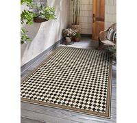 VINILIKO Design | Tappeto in vinile idraulico - Scacchi 50x140 cm - interno ed esterno, antiscivolo, impermeabile, lavabile, piastrelle - varie misure - Tappeto vinile soggiorno, terrazza