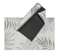 VINILIKO Design | Tappeto Vinilico Lisa Stampato - Nathifa Grigio 140x200 cm - Interno ed Esterno, Antiscivolo, Impermeabile, Lavabile - Varie Misure - Tappeto Vinile Soggiorno, Terrazza