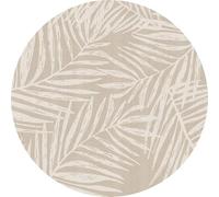 VINILIKO Tappeto, Vinile, Alta qualità, Beige, [Diam] 100 cm
