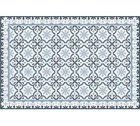 Viniliko Victorian Blue Tappeto in Vinile, Multicolore, 133 x 200 cm