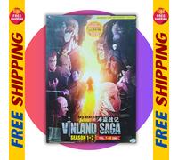 Vinland Saga Stagione 1-2 Ep.1-48 Fine Completo Anime DVD [Inglese Dub]...