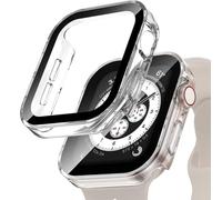 Vinmooog [2 Pezzi] Trasparente Cover per Apple Watch SE/Series 6 / Series 5 / Series 4 40mm con Vetro Temperato,Copertura Completa Custodia Rigida HD Clear Pellicola Protettiva