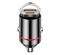 Vinmooog Caricatore Auto usb c caricabatterie auto accendisigari usb accessori auto,presa usb auto USBC+USBA 30W PD QC3.0 Ricarica rapida carica batteria per auto cellulare