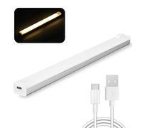 Vinmooog Luce Armadio LED notturna,l sottopensile con sensore di movimento, luci led 20CM 3Modalità barra sottopensile Per Camera Da Letto Corridoio (Colori caldi)