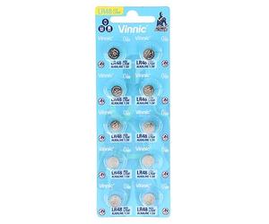 VINNIC PILA BOTON ALCALINA AG5 L754F LR48 BLISTER*10