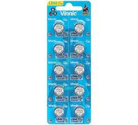Vinnic - Pile alcaline a bottone L1154F / LR44 / AG13, 1,5 V (Confezione da 10)