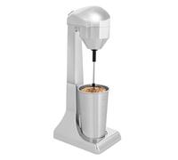 vinnyooc 500ml Mixer Elettrico, Milkshake Maker, Bevande Mixer Due Velocità Latte Milkshakes Caffè per Casa Caffè Ristoranti (Argento)