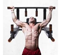 vinnyooc Supporto da parete per trazioni, stazione di potenza Dip Station, Power Tower Stand Training muscoli del tronco pull-up pull-down Stong capacità di carico 440lbs casa ufficio palestra