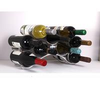 Vino 9 Bottiglia Bevande Scaffale Alluminio Lucidato - Autonomo Floor /