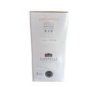 Vino Bianco da uve Verdicchio in Bag in Box da 5 litri sottovuoto cantina Tre Castelli