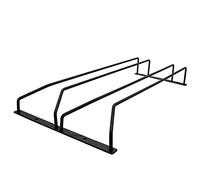 Vino Bicchiere Rack Nero da 40 cm, Calici Rack, Bar Casa Tazza Bicchiere Titolare (2 file, 1 confezione)