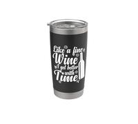 Vino come un buon vino Miglior con il tempo Bicchiere termico in acciaio inox doppia parete