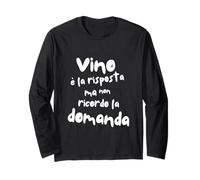 Vino è la risposta, ma non ricordo la domanda. Maglia a Manica