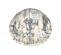 Vino e vinificazione Cantina Campo d'uva Stampa Doppio Strato Impermeabile Cuffia Doccia Donne Uomini Riutilizzabili Bagno Capelli Caps Fascia Elastica