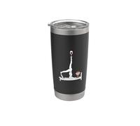 Vino Reformer Pilates con scimmia Bicchiere termico in acciaio inox doppia parete