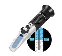 Vino Rifrattometro Tenuto in Mano,V·RESOURCING Brix/Alcol Rifrattometro con ATC per Vinificazione Homebrew kit, Dual Scale (Brix 0 - 40%,Alcol 0 - 25%)