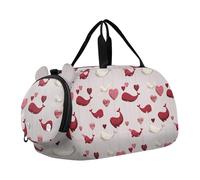 Vino Rosso San Valentino a forma di Narvalo Piccola Borsa da Palestra con Scomparto Scarpe Grande Capacità Ginnastica Borsa Sportiva per Viaggi, Sport, Fitness & Allenamento bolsos de viaje para