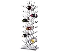 vino scaffale scaffale bottiglia bottiglia in alluminio argento 101,5 cm XXL
