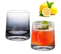 Vino trasparente, 2 cocktail, Whisky, roccia colorata solido per bere vino rosso e vino Whisky o pueser un vaso